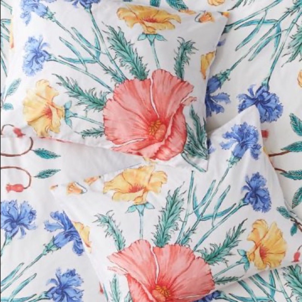 Urban Outfitters Krista Scarf Floral Sham Set